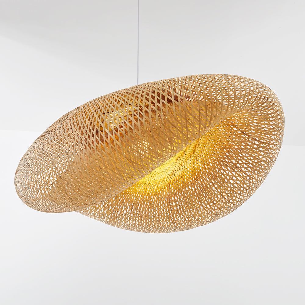 Floroux Bamboo Pendant Lamp | Natural Pendant Light | Handmade Lighting for Living Room & Dining Room