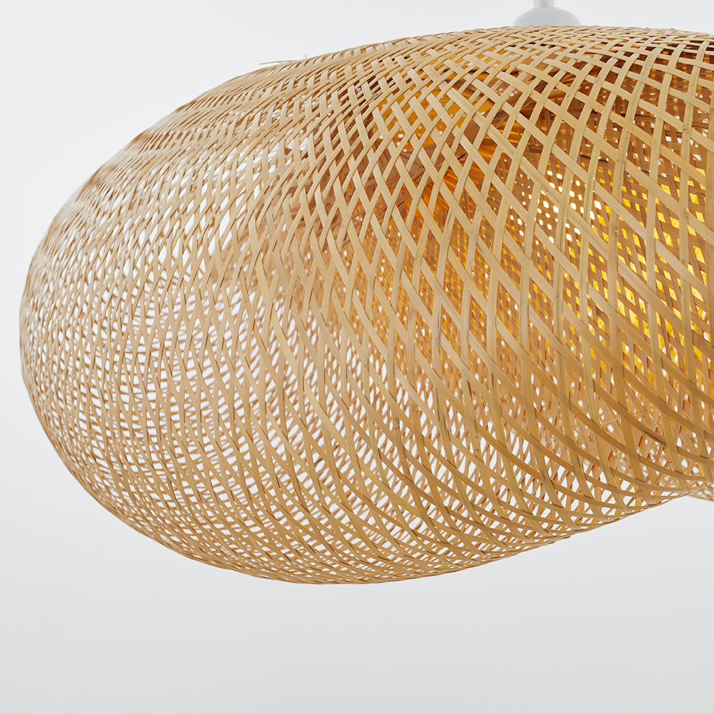 Floroux Bamboo Pendant Lamp | Natural Pendant Light | Handmade Lighting for Living Room & Dining Room