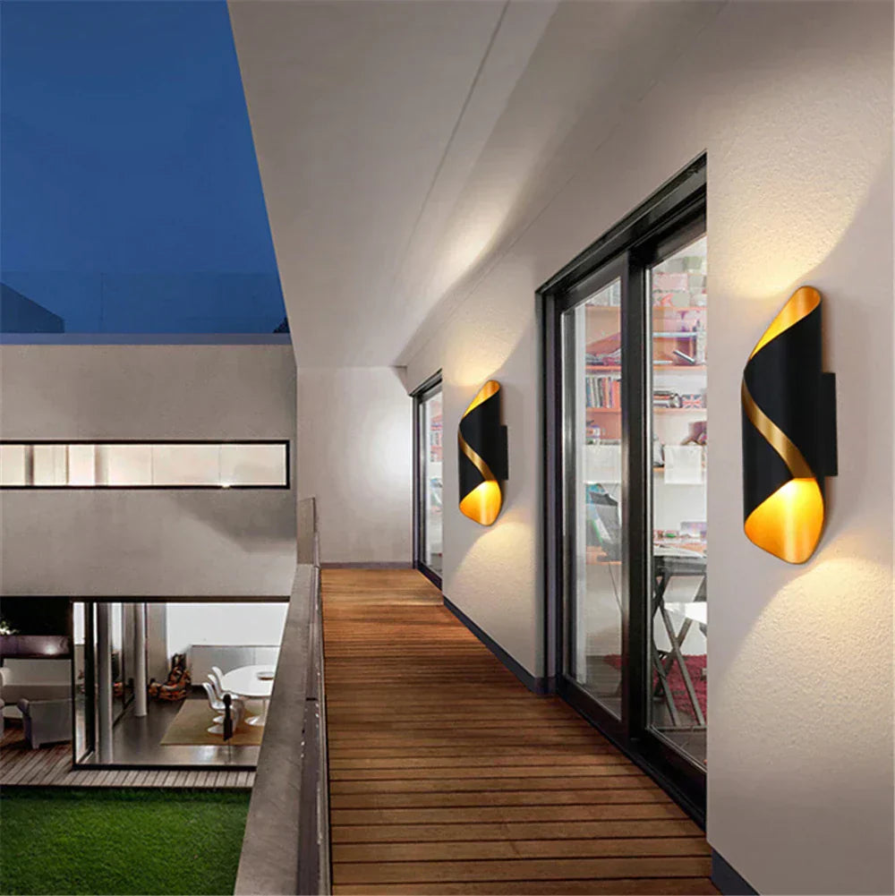 ClartéAquatique Éclairage mural – Luminaire LED mural de luxe pour l'extérieur