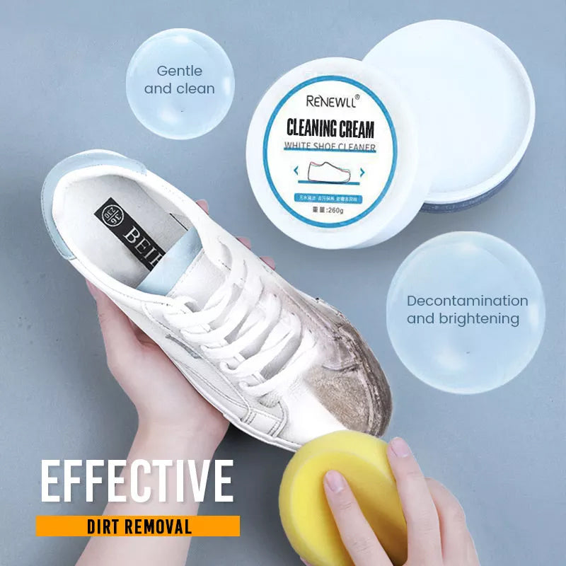 Crème de nettoyage pour chaussures blanches multifonctionnelle