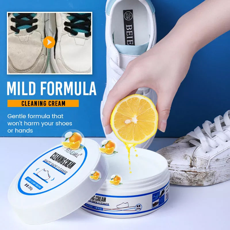 Crème de nettoyage pour chaussures blanches multifonctionnelle