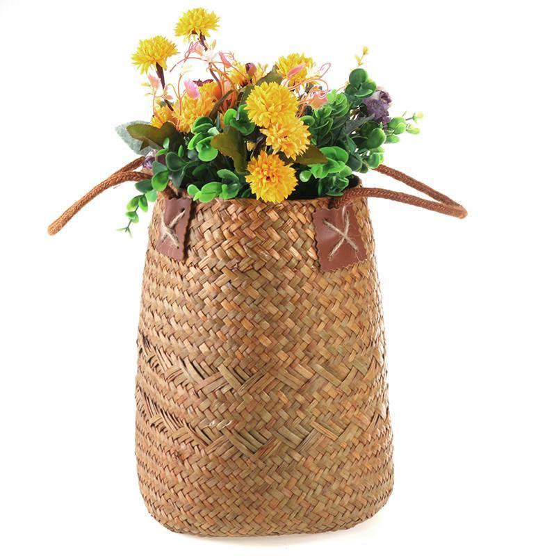 Structured storage bins Floroux with handles | Natural and elegant | Different sizes