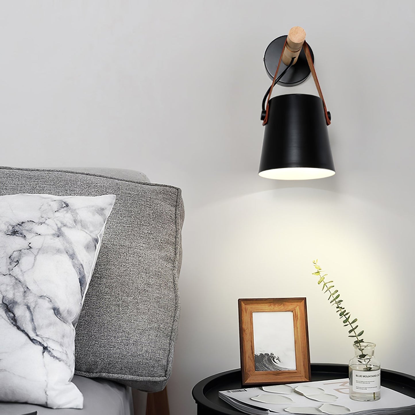 Floroux conical wall lamp in wood | Modern design | Eco-friendly | Interior decoration