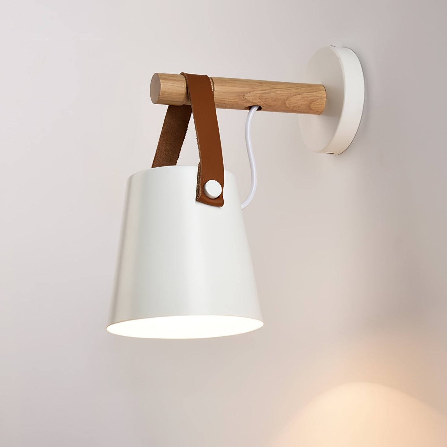 Floroux conical wall lamp in wood | Modern design | Eco-friendly | Interior decoration