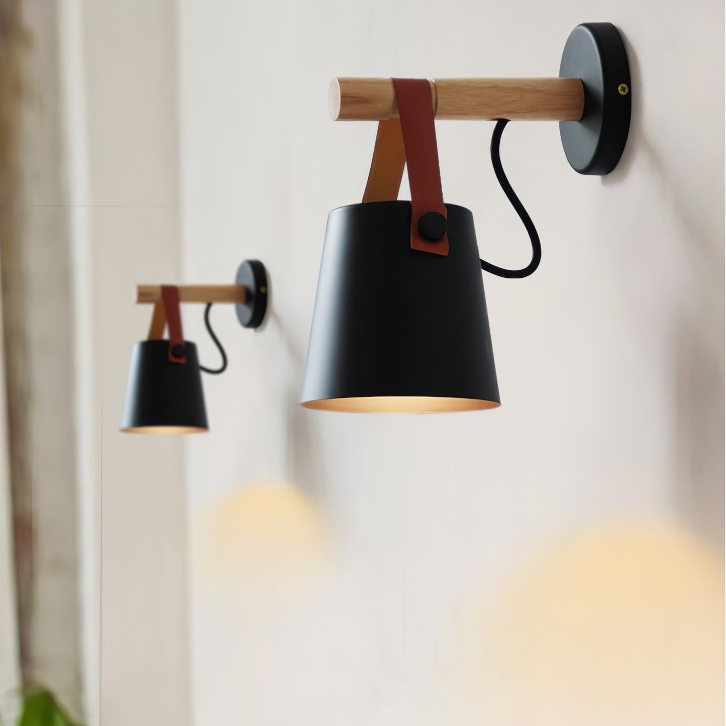 Floroux conical wall lamp in wood | Modern design | Eco-friendly | Interior decoration