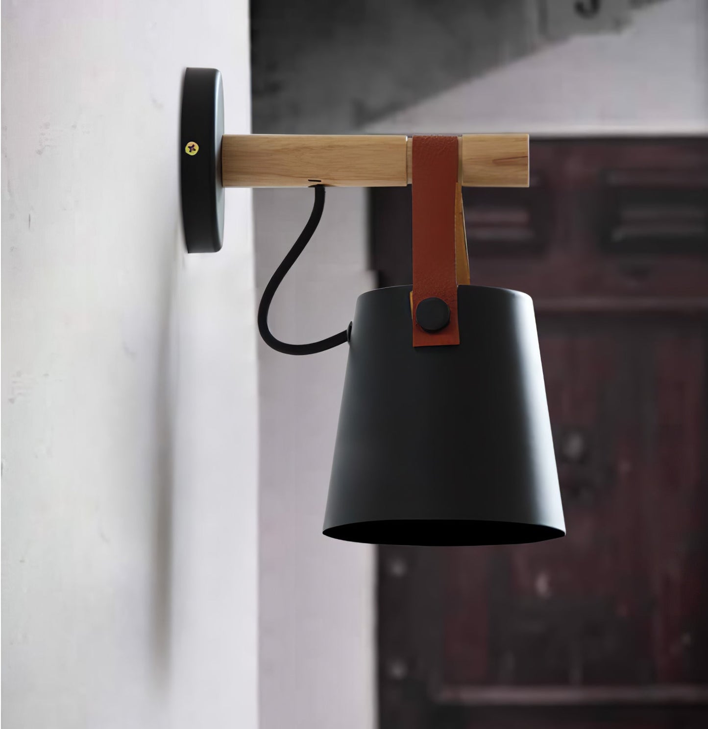 Floroux conical wall lamp in wood | Modern design | Eco-friendly | Interior decoration