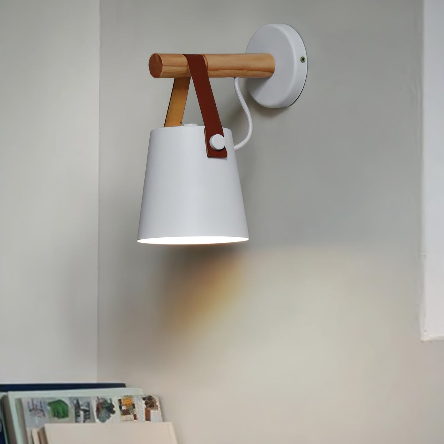 Floroux conical wall lamp in wood | Modern design | Eco-friendly | Interior decoration