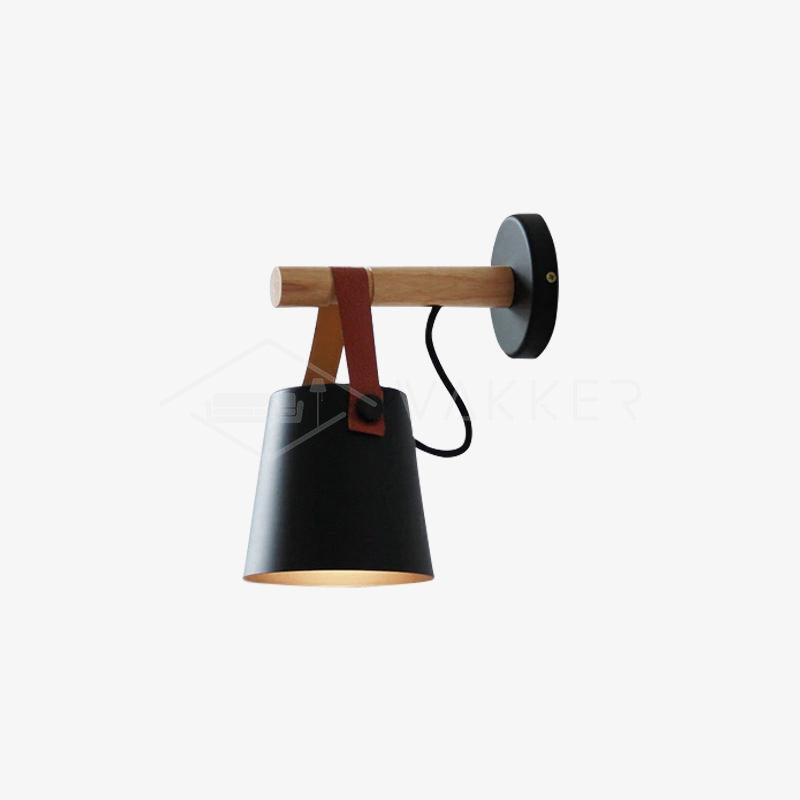Floroux conical wall lamp in wood | Modern design | Eco-friendly | Interior decoration