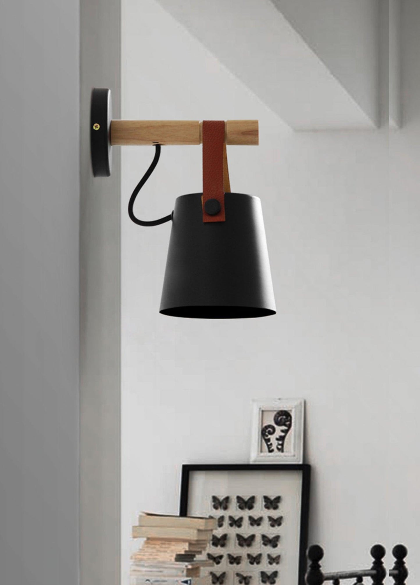 Floroux conical wall lamp in wood | Modern design | Eco-friendly | Interior decoration
