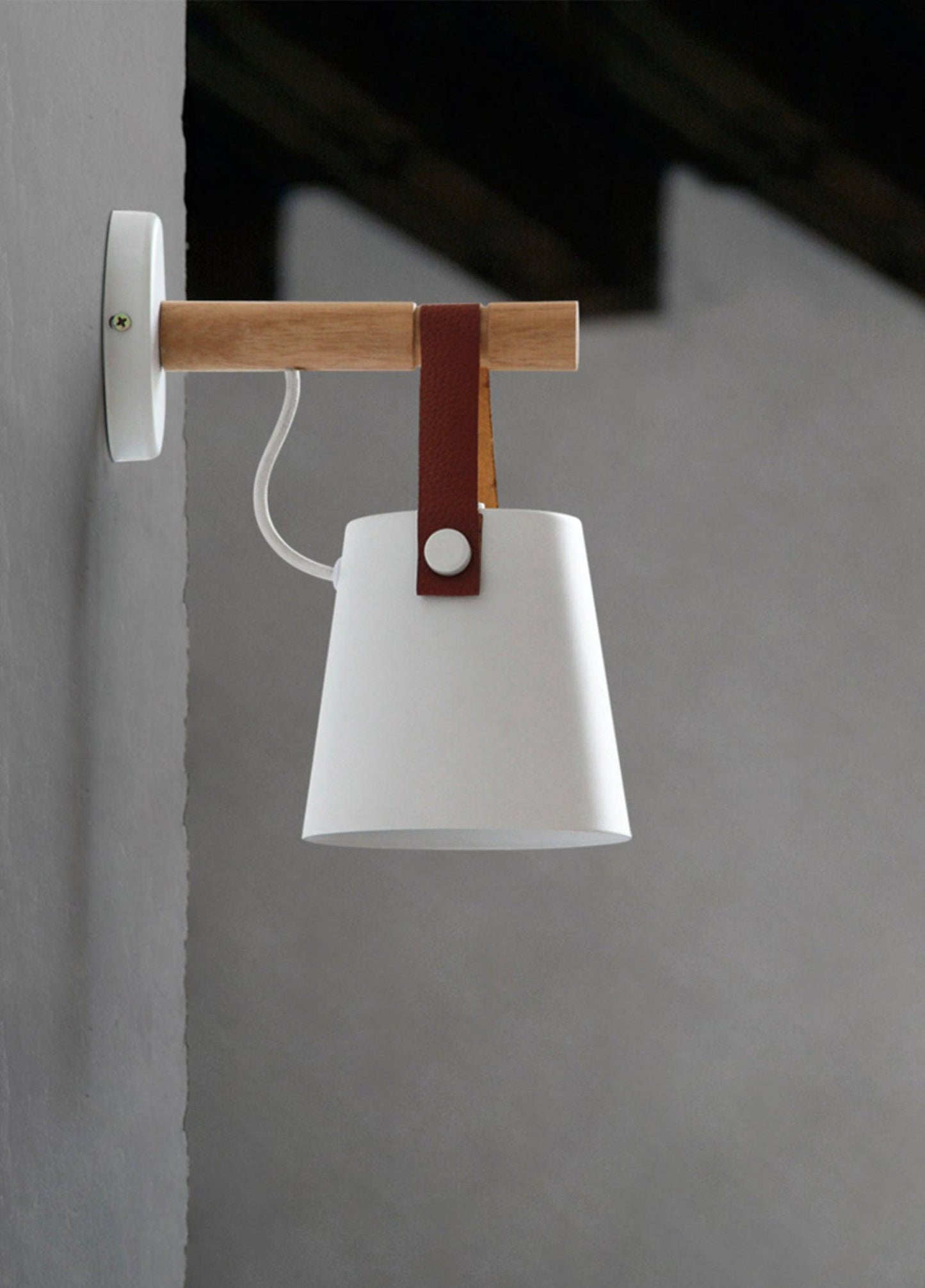 Floroux conical wall lamp in wood | Modern design | Eco-friendly | Interior decoration