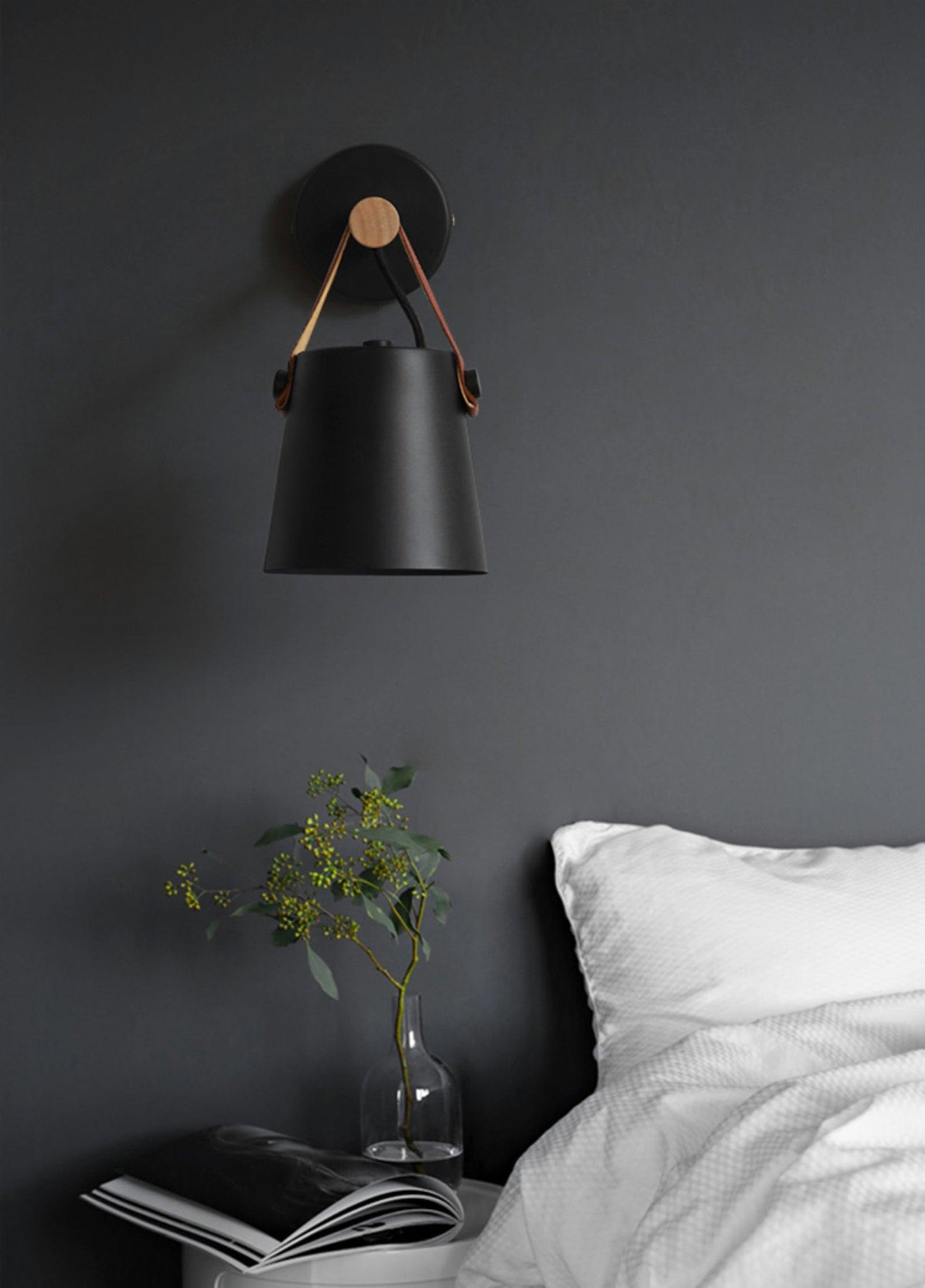 Floroux conical wall lamp in wood | Modern design | Eco-friendly | Interior decoration