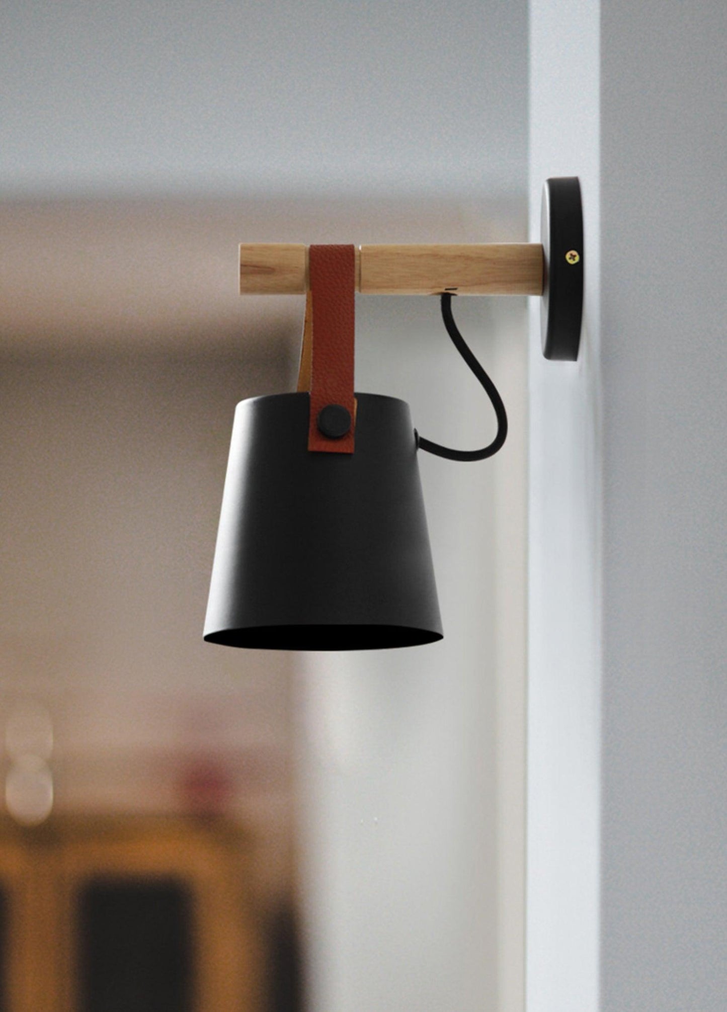 Floroux conical wall lamp in wood | Modern design | Eco-friendly | Interior decoration