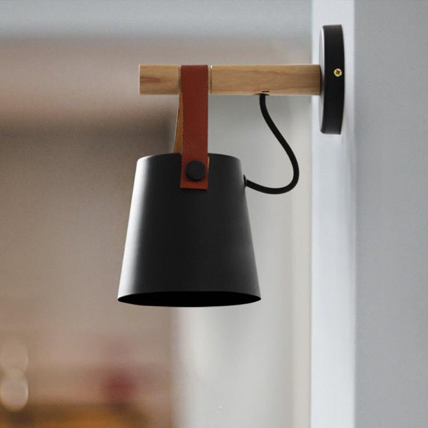 Floroux conical wall lamp in wood | Modern design | Eco-friendly | Interior decoration