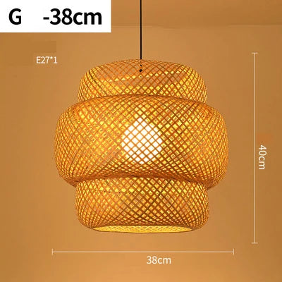 Floroux - Suspension en rattan fait main