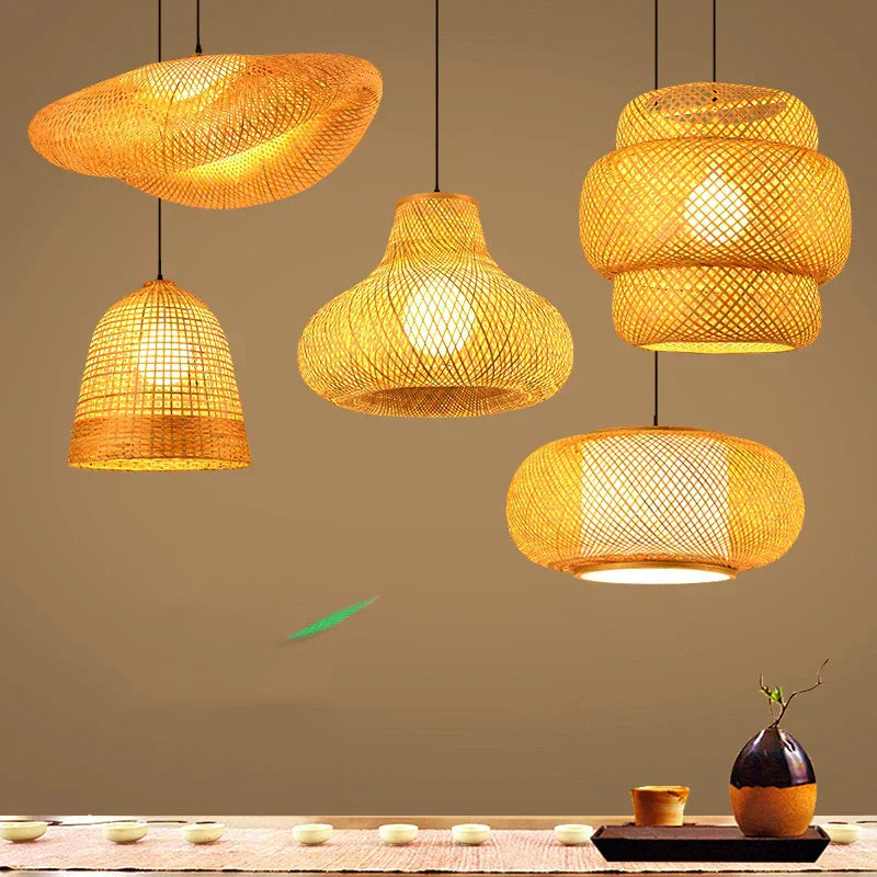 Floroux - Suspension en rattan fait main
