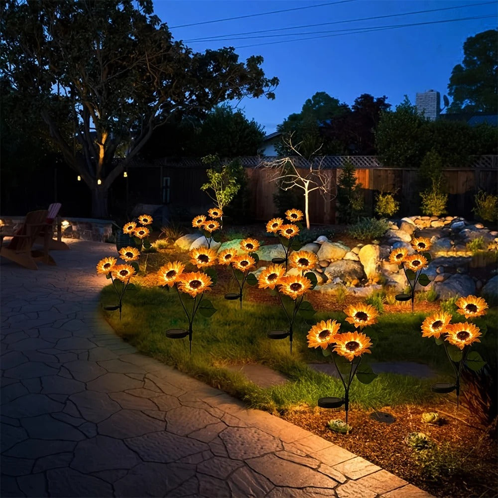 Floroux | Lampe de jardin tournesol créative et moderne