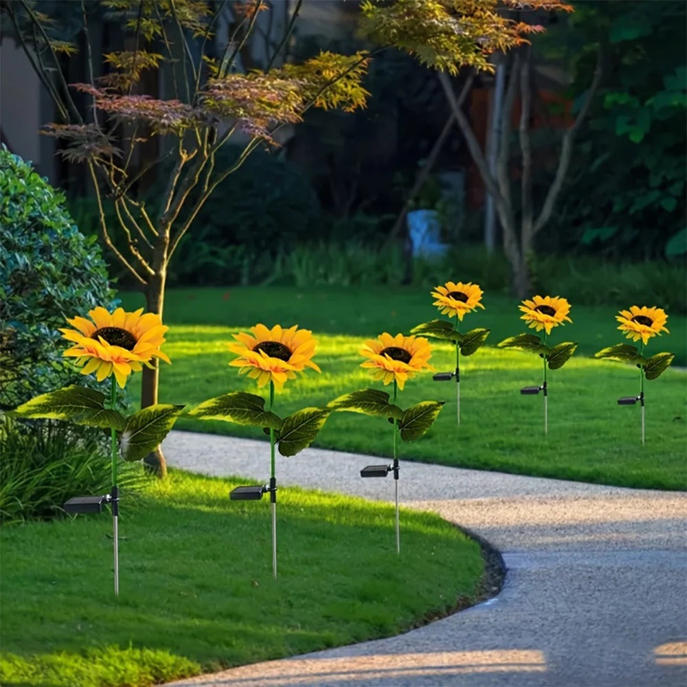Floroux | Lampe de jardin tournesol créative et moderne