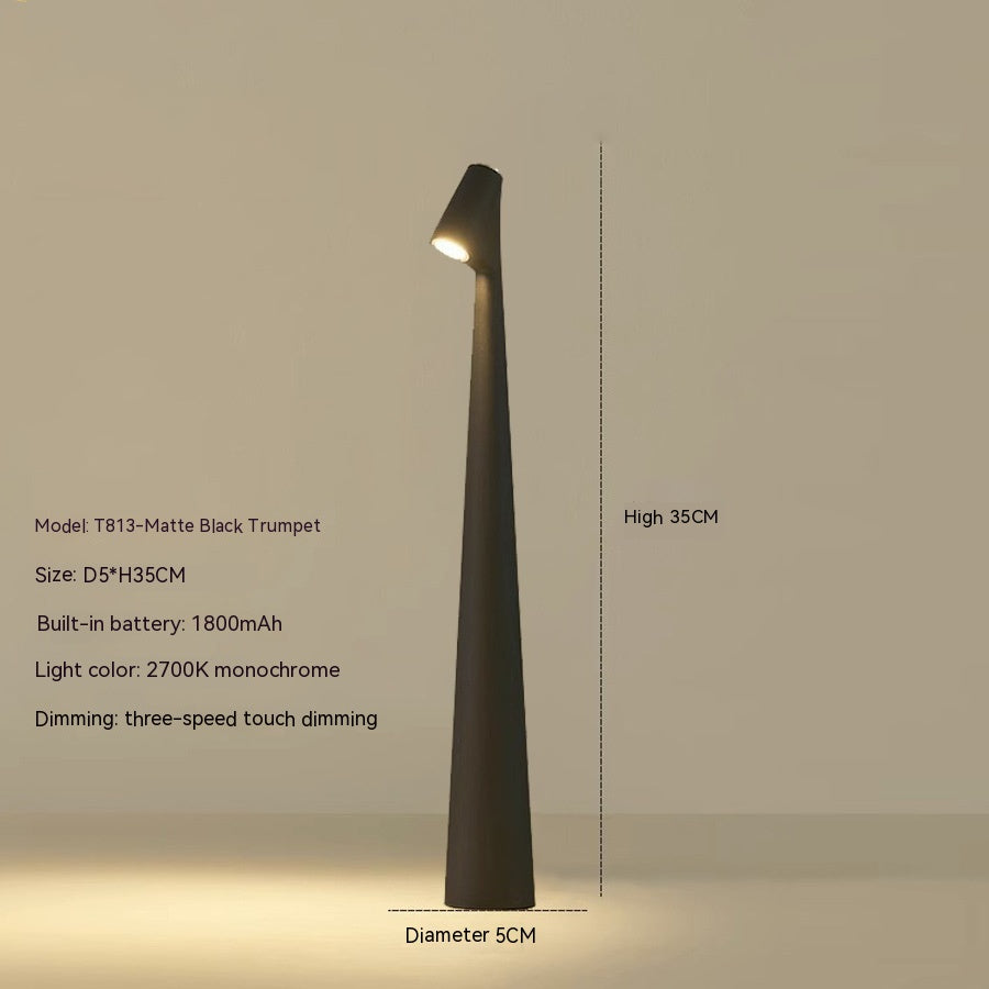 LumiMaître - Lampe de Table LED Rechargeable | Design Moderne et Fonctionnel | Éclairage Ambiant Durable