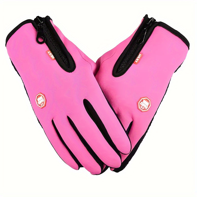 Lucas | Gants d'hiver à écran tactile – Coupe-vent, Imperméable & Chaud pour le cyclisme, la course & la pêche