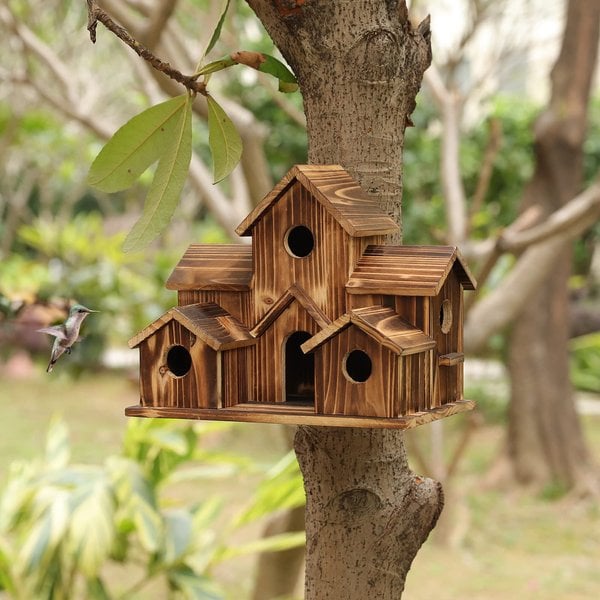NatureNest – Style Élégant Maison de Oiseaux en Bois Fait Main