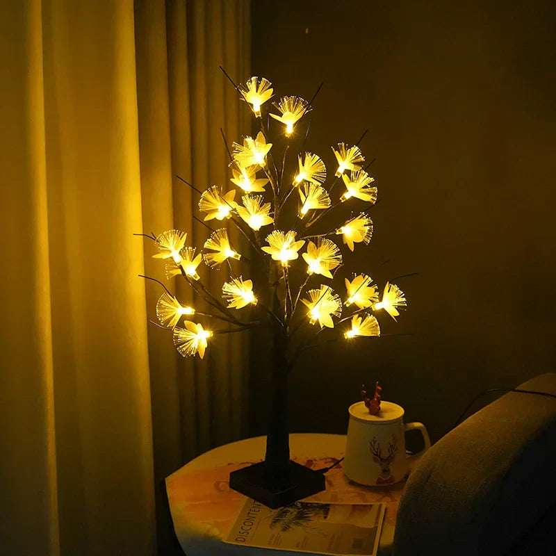 Floroux Fiber Optic Tree Lamp | White Birch Design | Atmospheric Lighting | Home Decor
