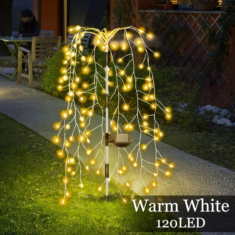 SolarGlimmer - Lampe de jardin solaire avec 8 modes d'éclairage