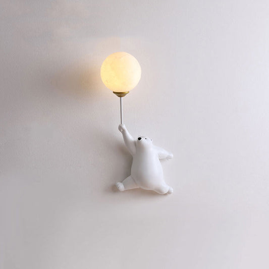 Floroux – Applique LED en résine et acrylique pour chambre d'enfants
