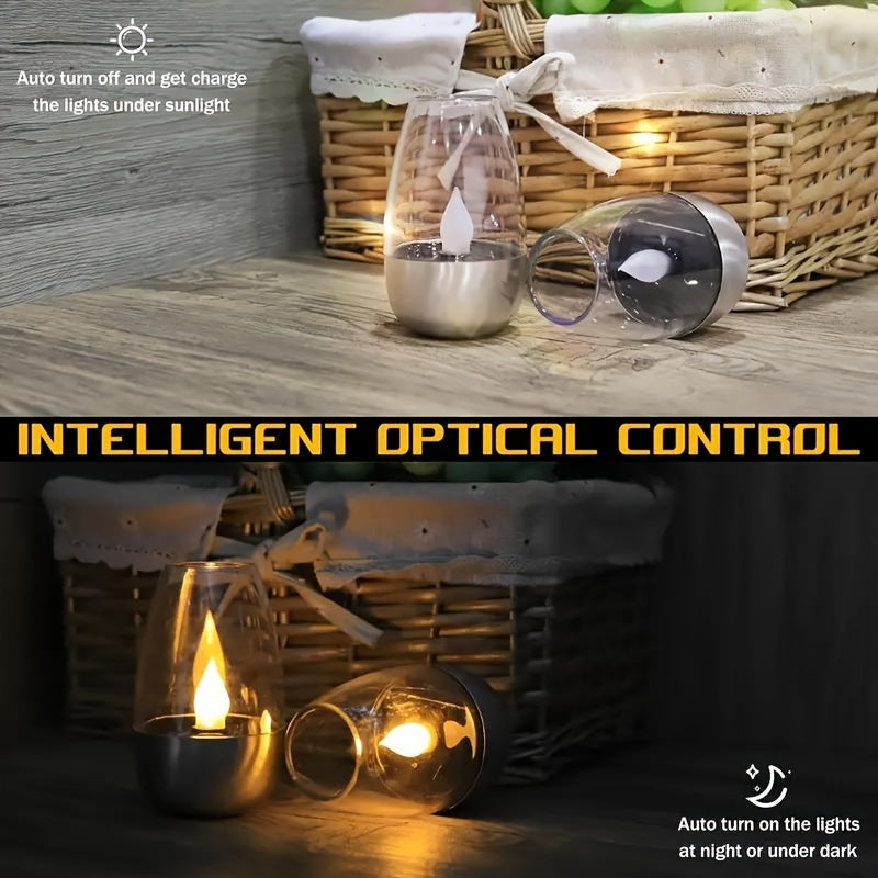 SolarCandle – Éclairage LED de bougie à thé solaire pour décoration