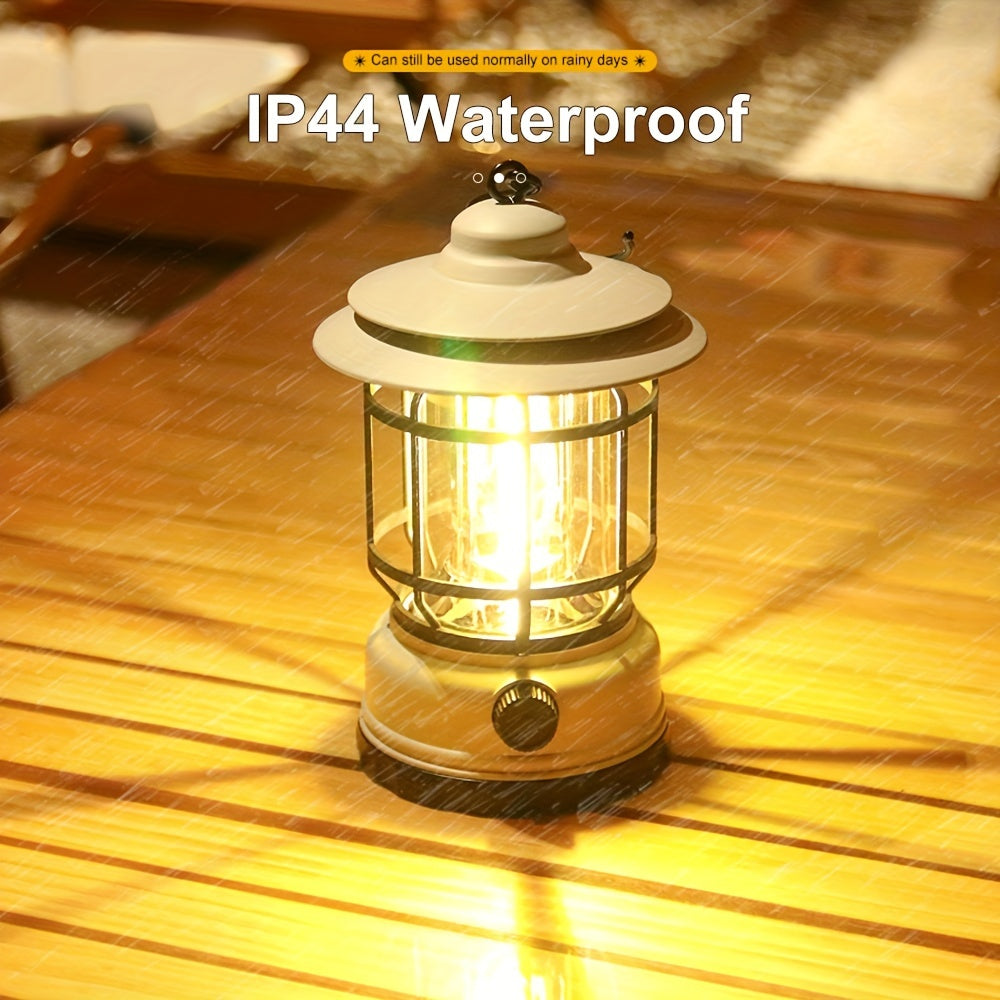 RetroGlow Lampe – Dimmable Lampe LED Rechargeable Extérieur