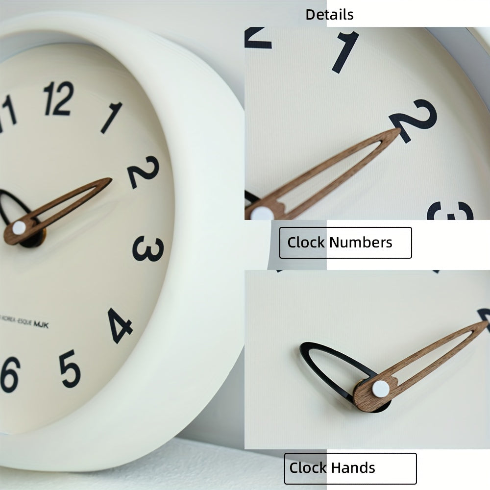 SilenceTime Horloge – Élégante Horloge Murale de 10 Pouces pour la Maison