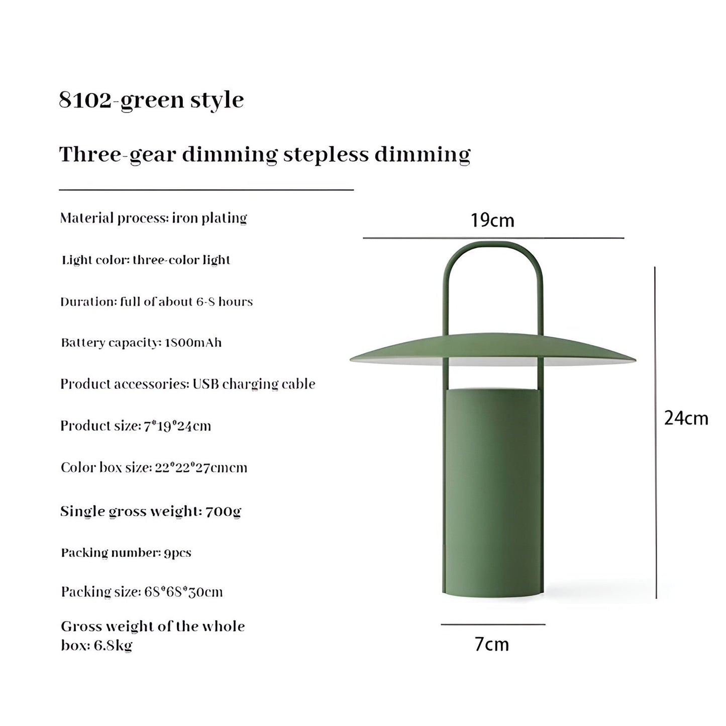 GlowLight Éclairage de jardin – Lampe de table LED magique pour extérieur, étanche et rechargeable