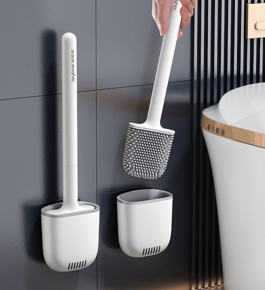 SiliClean – Brosse de toilette murale antibactérienne en silicone