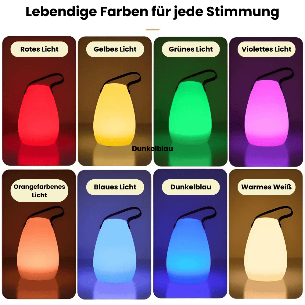Floroux - Lampe de table sans fil étanche portable avec télécommande