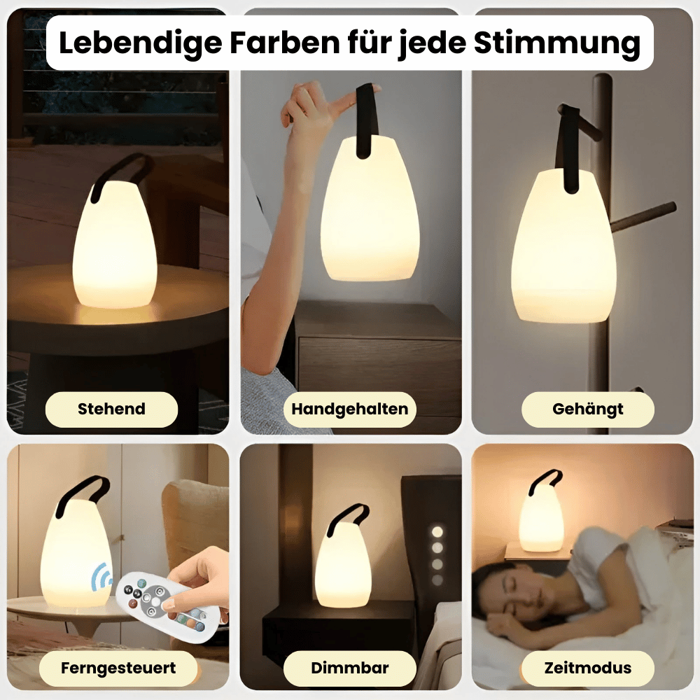 Floroux - Lampe de table sans fil étanche portable avec télécommande