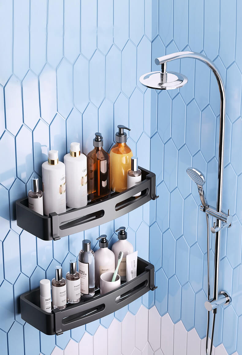 Stylish SilverCaddy - Organisateur de Salle de Bain Parfait pour Tous vos Besoins