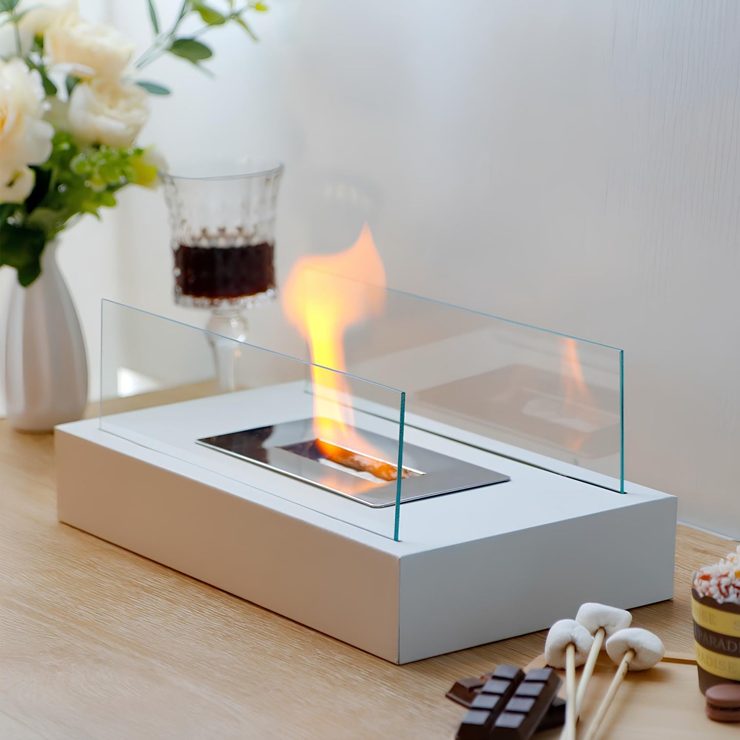 FireGlow – Luxe cheminée de table pour intérieur et extérieur