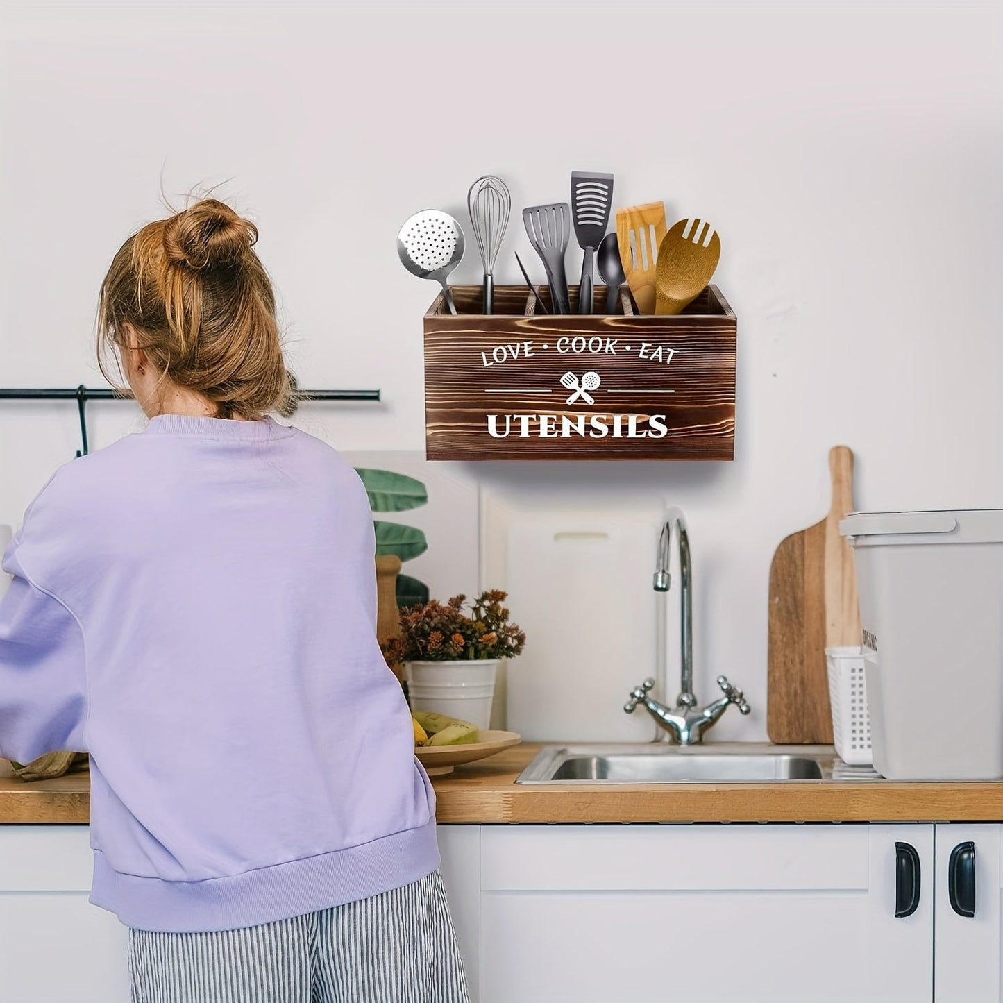 Boîte en bois élégante - boîte de rangement stylée pour l'organisation