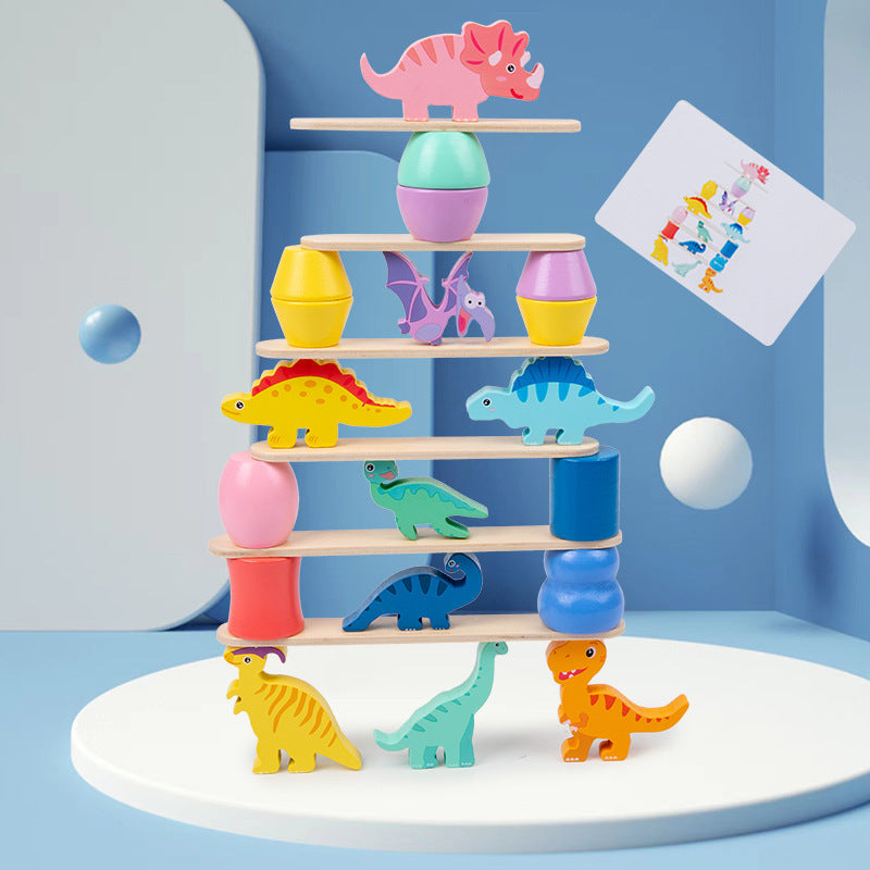 DinoStack Jeu – Jeu de Pile créatif pour Enfants