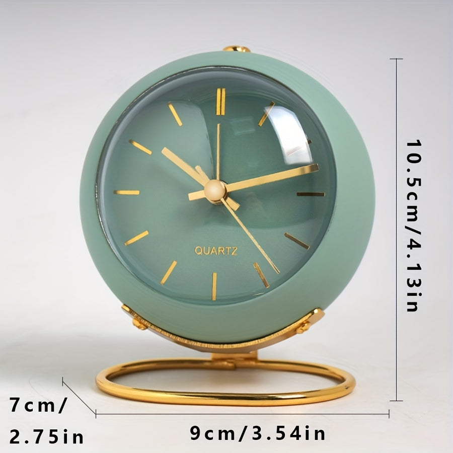 EleganceTime - Réveil Quartz Luxe en Design Métallique