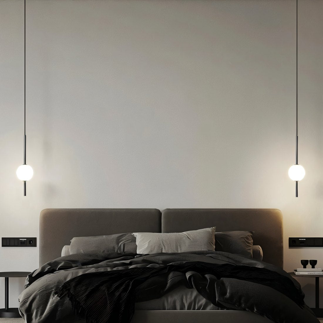 ArtLumi – Lampe Suspendue Sculpturale en Verre et Métal