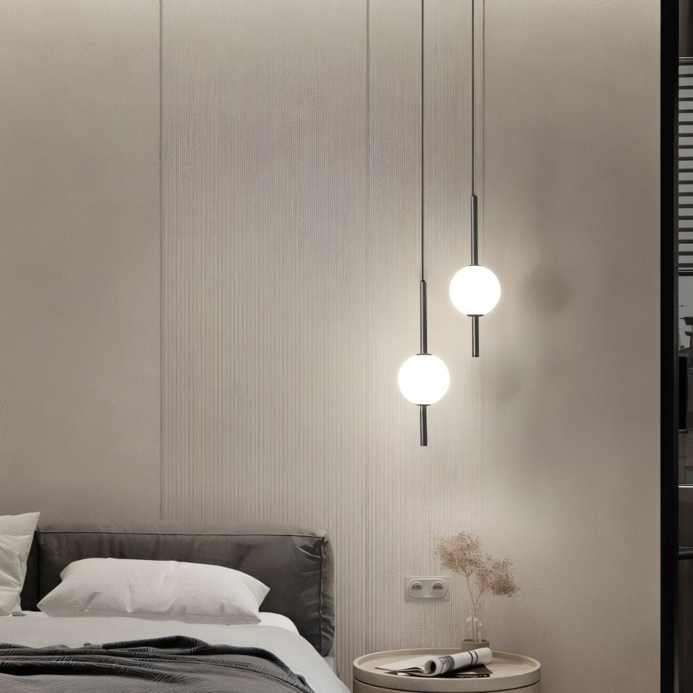 ArtLumi – Lampe Suspendue Sculpturale en Verre et Métal