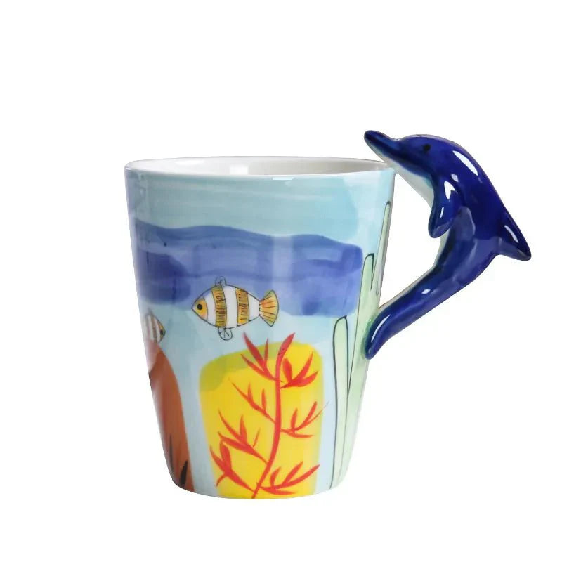 Tasse à café en forme d'animal et de dinosaure
