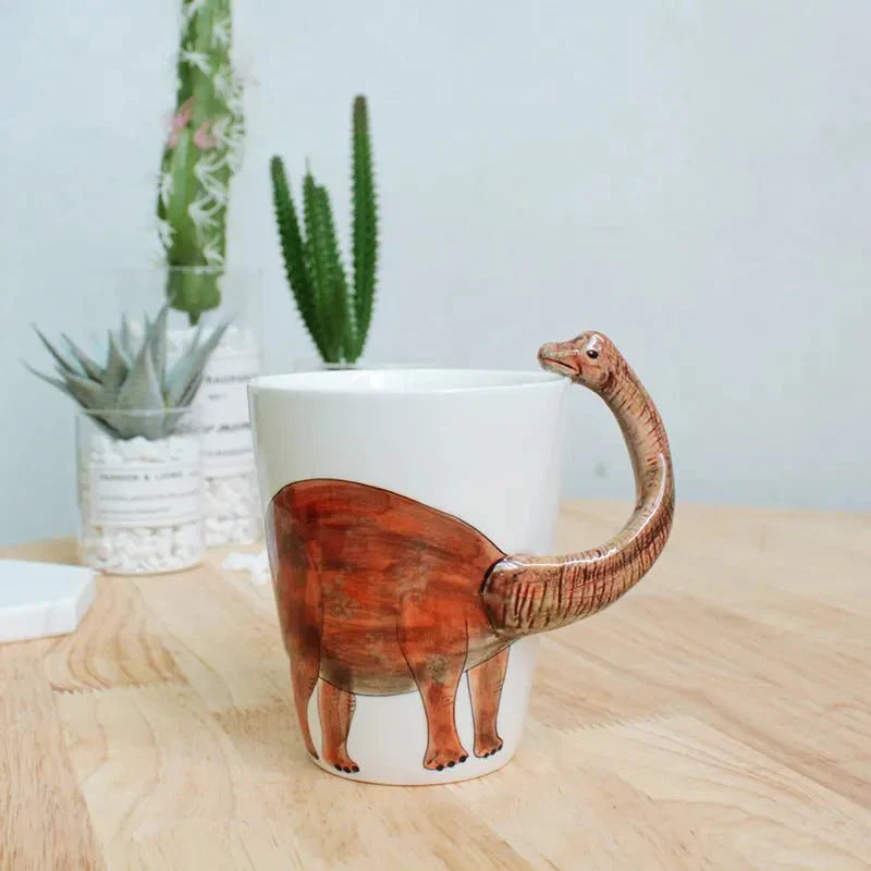 Tasse à café en forme d'animal et de dinosaure