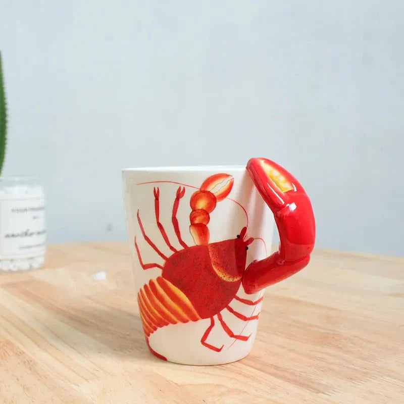 Tasse à café en forme d'animal et de dinosaure