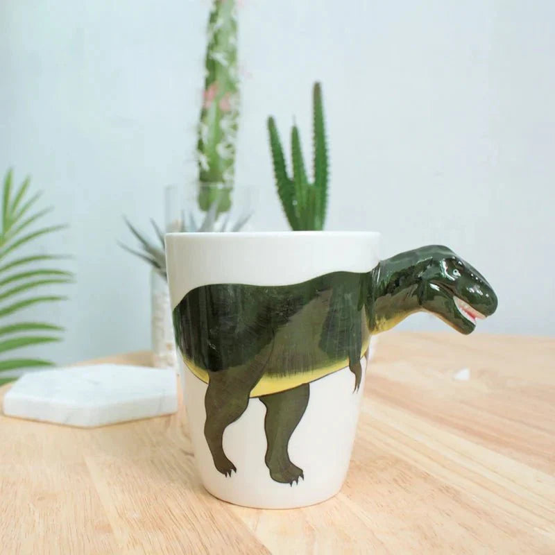Tasse à café en forme d'animal et de dinosaure
