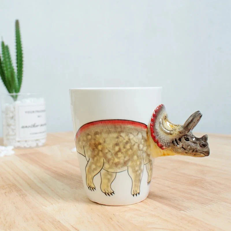 Tasse à café en forme d'animal et de dinosaure