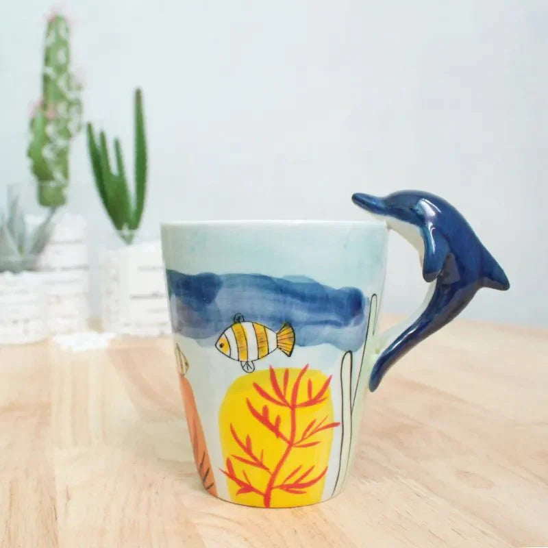 Tasse à café en forme d'animal et de dinosaure