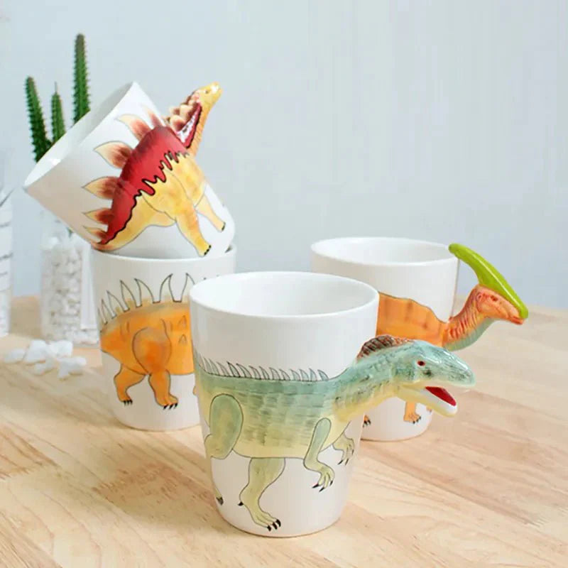 Tasse à café en forme d'animal et de dinosaure