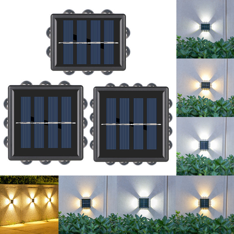 Floroux - Lampe murale solaire LED étanche pour espaces extérieurs