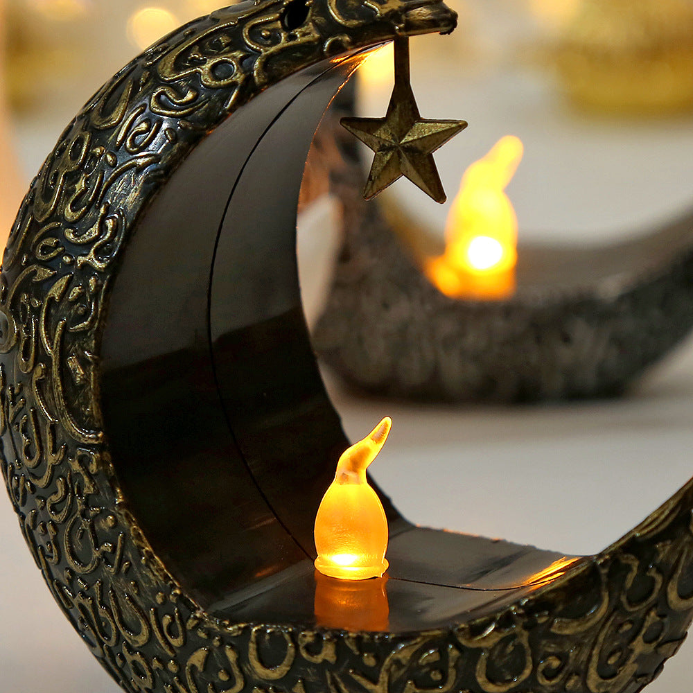 Floroux - Charmante bougie arabe lampe lune